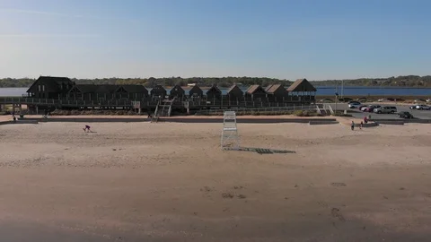 Life guard post Stock Footage 109631487