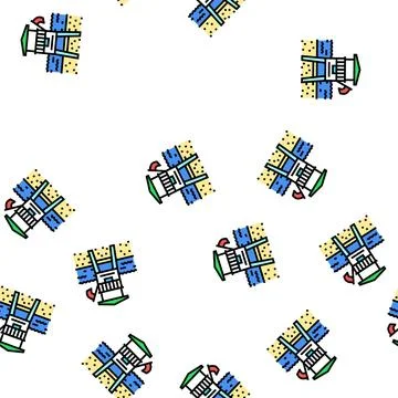 Life guard summer vector seamless pattern 스톡 일러스트