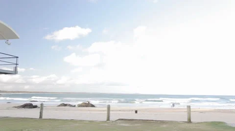 Life Guard Tower Stock Footage 22992625