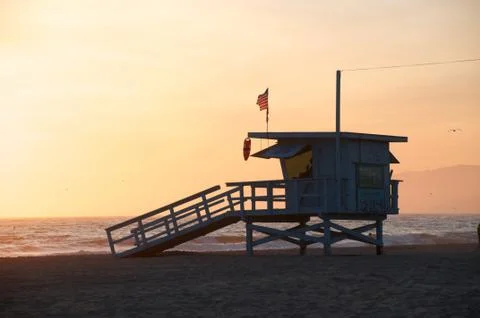 Life guard tower Stock-Fotos