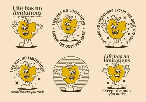 Life has no limitations, except the ones you make. Mascot illustration of h.. Illustrazione stock