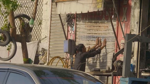 Life in India Stock Footage 111707257