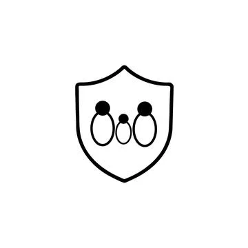 Life insurance solid icon Stock Illustration