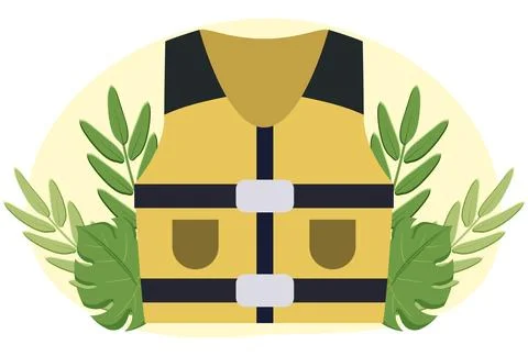 Life Jacket Concept Illustration Stock Illustration