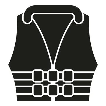 Life jacket icon representing water safety and protection Stock Illustration