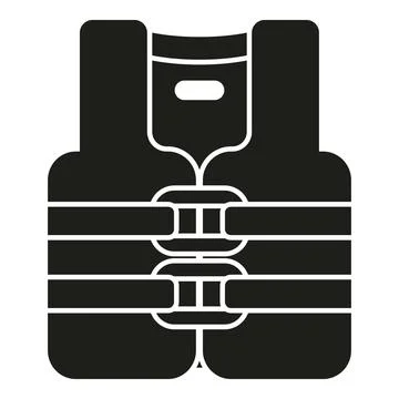 Life jacket icon symbolizing water safety and protection Stock Illustration