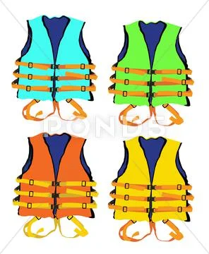 Life jacket mix 4 Stock Illustration