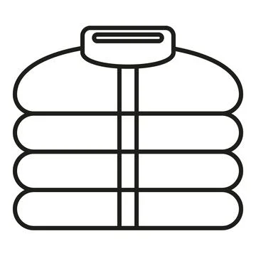 Life jacket personal flotation device safety icon Stock Illustration