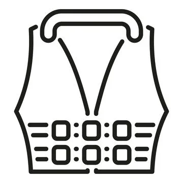 Life jacket personal flotation device safety icon 스톡 일러스트