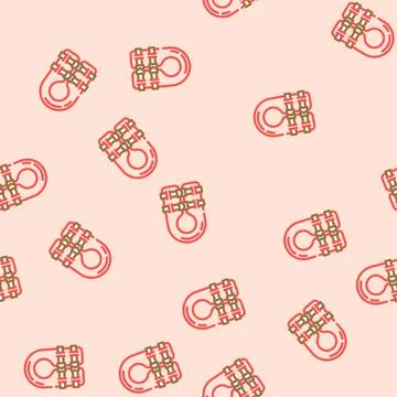 Life jacket sailing sport vector seamless pattern Illustrazione stock
