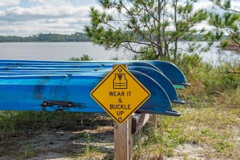Life Jacket Sign Stock Photos