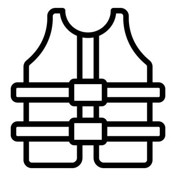 Life Jacket Vector Icon Design Illustration Stock Illustration