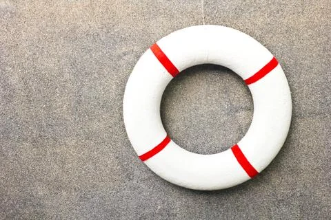 Life jacket on a wall Foto stock