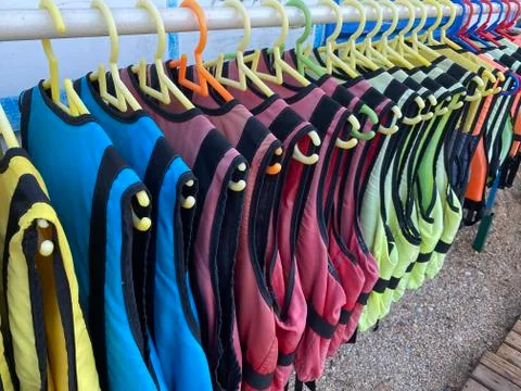 Life jackets i Stock Photos
