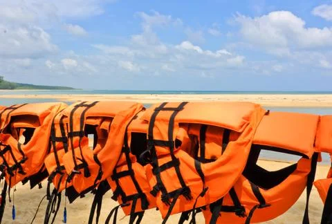 Life jackets Stock Photos