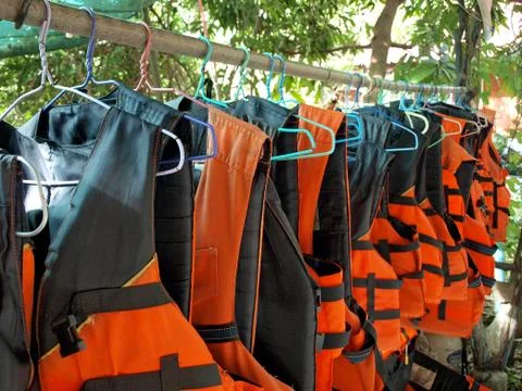 Life jackets Stock Photos