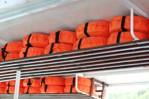 Life jackets Stock Photos