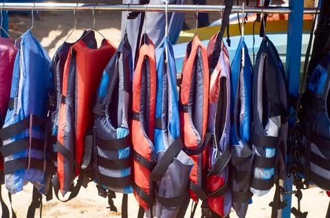 Life jackets Stock Photos