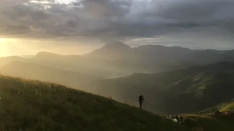 Life of a landscape photographer Stock Footage 217415519