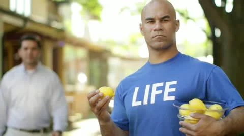 Life Lemons Make …Fruit Punch Stock Footage 22782669