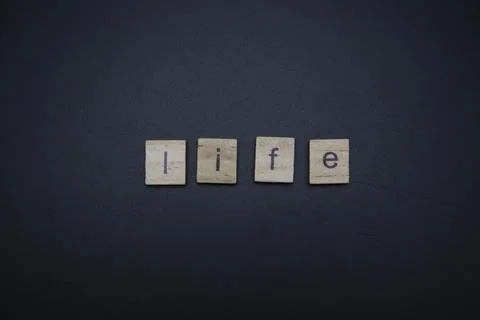 Life Letters Stock Photos