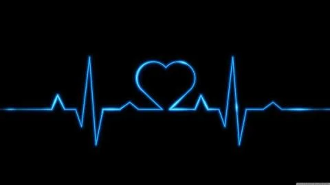 A life line make a shape of Heart beautiful background Stock Illustration