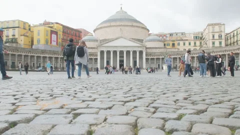 Life in Motion. A Glimpse of Piazza del Plebiscito Stock Footage 270178564