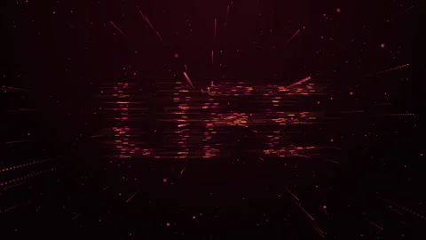 Life Particle Digital Data Analysis Big Data, High Tech Blockchain Data Stock Footage 346802607