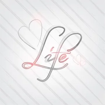 Life poster 스톡 일러스트