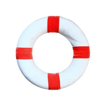 Life preserver floating Foto stock