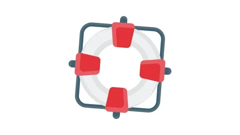 Life preserver icon vector priced at 1 credit, USD $1, representing safety .. Stock Footage 332461661