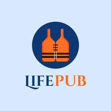 Life Pub Logo Stock Illustration