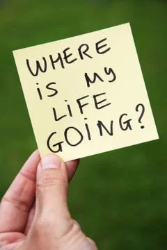 Life question Stock Photos