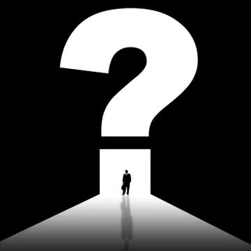 Life questions Stock Illustration