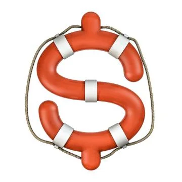 Life ring dollar Stock Illustration