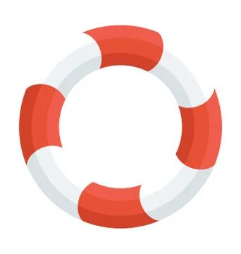Life Ring Vector Icon Stock Illustration