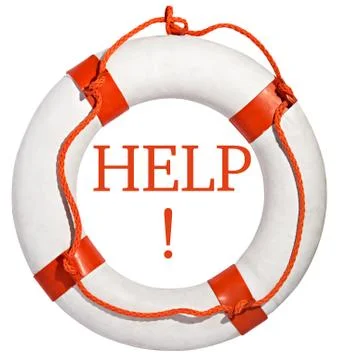 Life ring with the word - Help Stock Photos