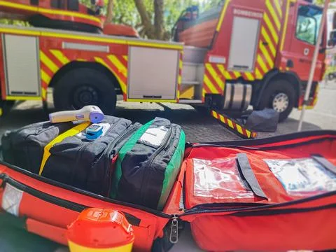 Life saving training equipment. Stock Photos