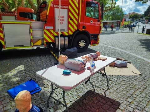 Life saving training equipment. Foto stock