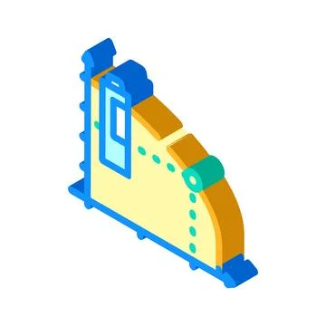 Life span battery isometric icon vector illustration Stock Illustration