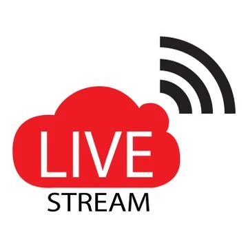 Life stream icon on a white background. Vector illustration. Stock Illustration
