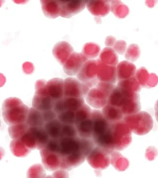 Life under the microscope brightly backlit red cells on white background u... Stock Photos