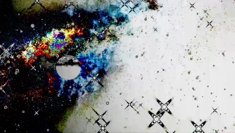 Life in the universe. Infinite space, planets and ufos Stock Footage 170992253