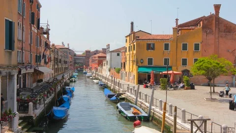 Life in Venice Time lapse Stock Footage 87291494