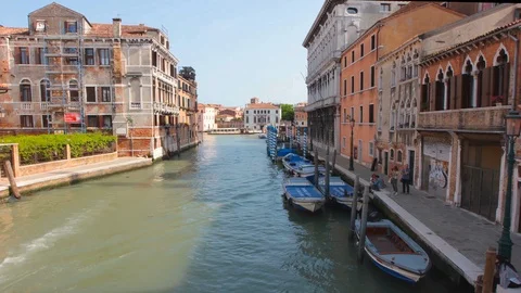 Life in Venice Time lapse Stock Footage 87291628
