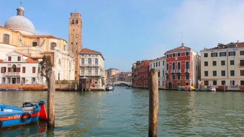 Life in Venice Time lapse Stock Footage 87292107