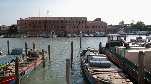 Life in Venice Time lapse Stock Footage 87296593