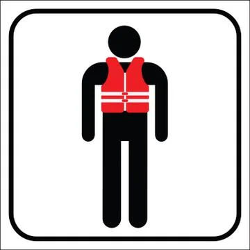 Life vest, vector Stock Illustration