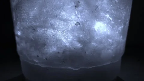 The life of water in ice Stock Footage 252804005