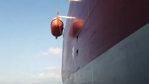 Lifeboat deployment Stock Footage 170480338